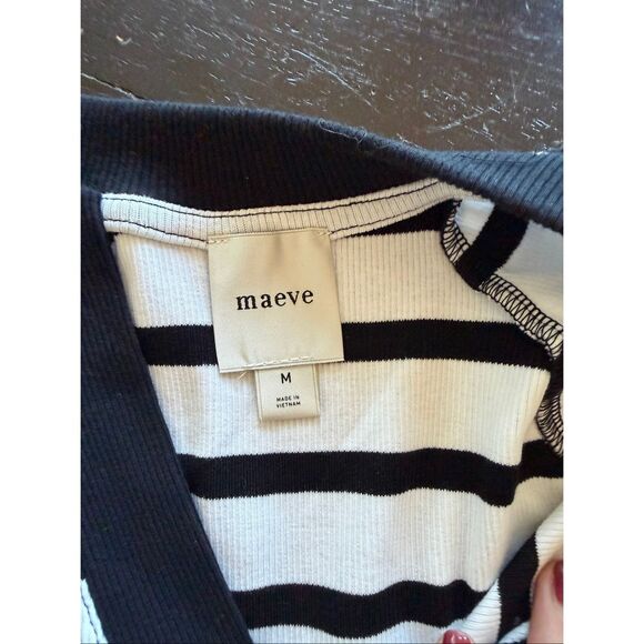 Anthropologie Maeve Half-Sleeve Henley Tee - Picture 7 of 9